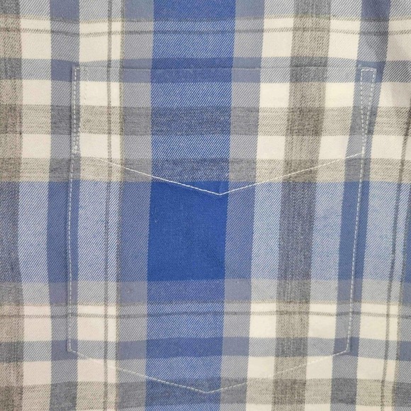 UNTUCKit LS Button Up Shirt Blue Plaid Cotton Mens Big Tall XXL Tall Fiano - Picture 6 of 11